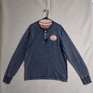 Wrangler Mens 2013 NFR Las Vegas PRCA Henley Long Sleeve Shirt Size Large *